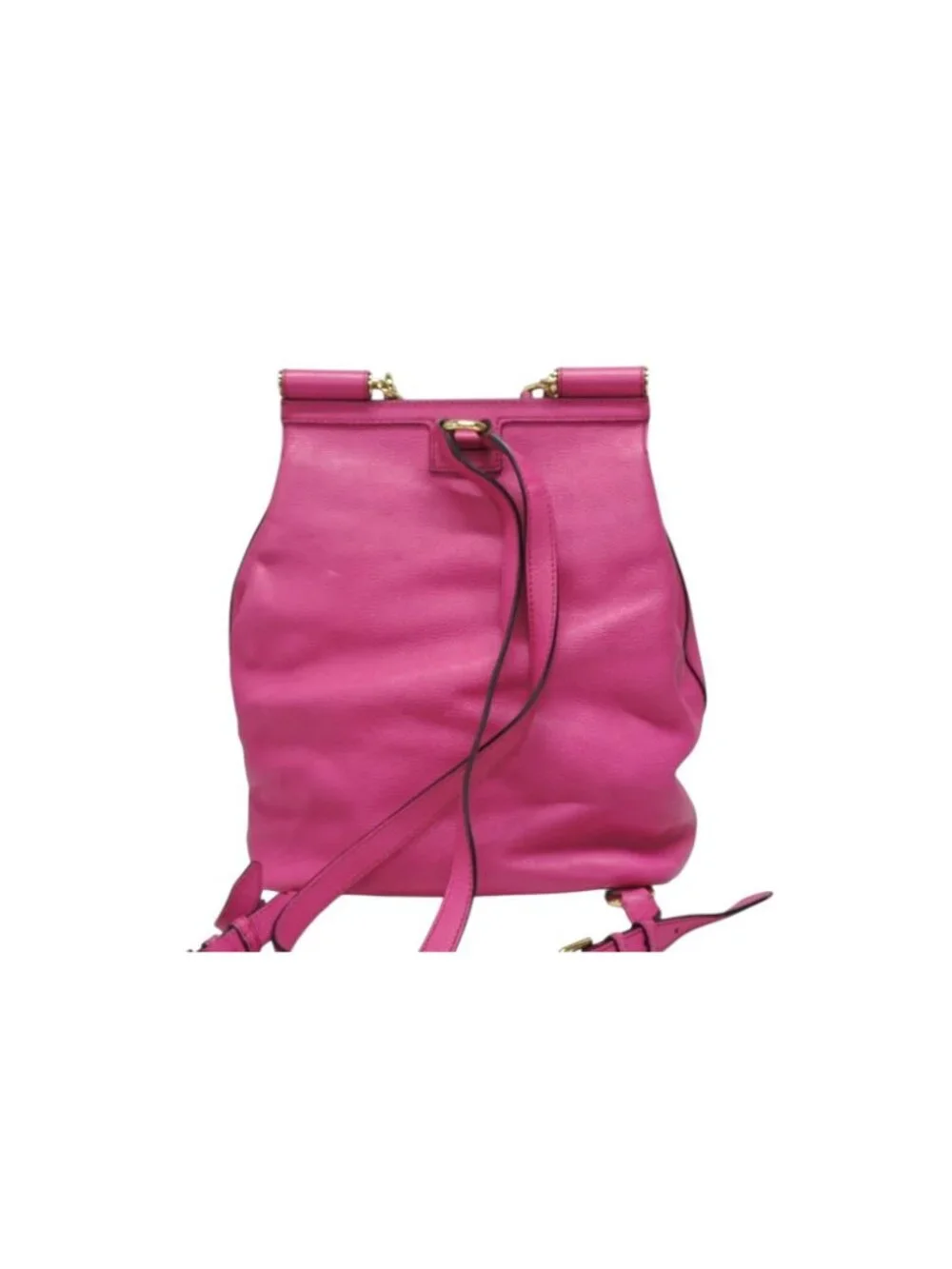Dolce & Gabbana Backpack Leather Pink Gold